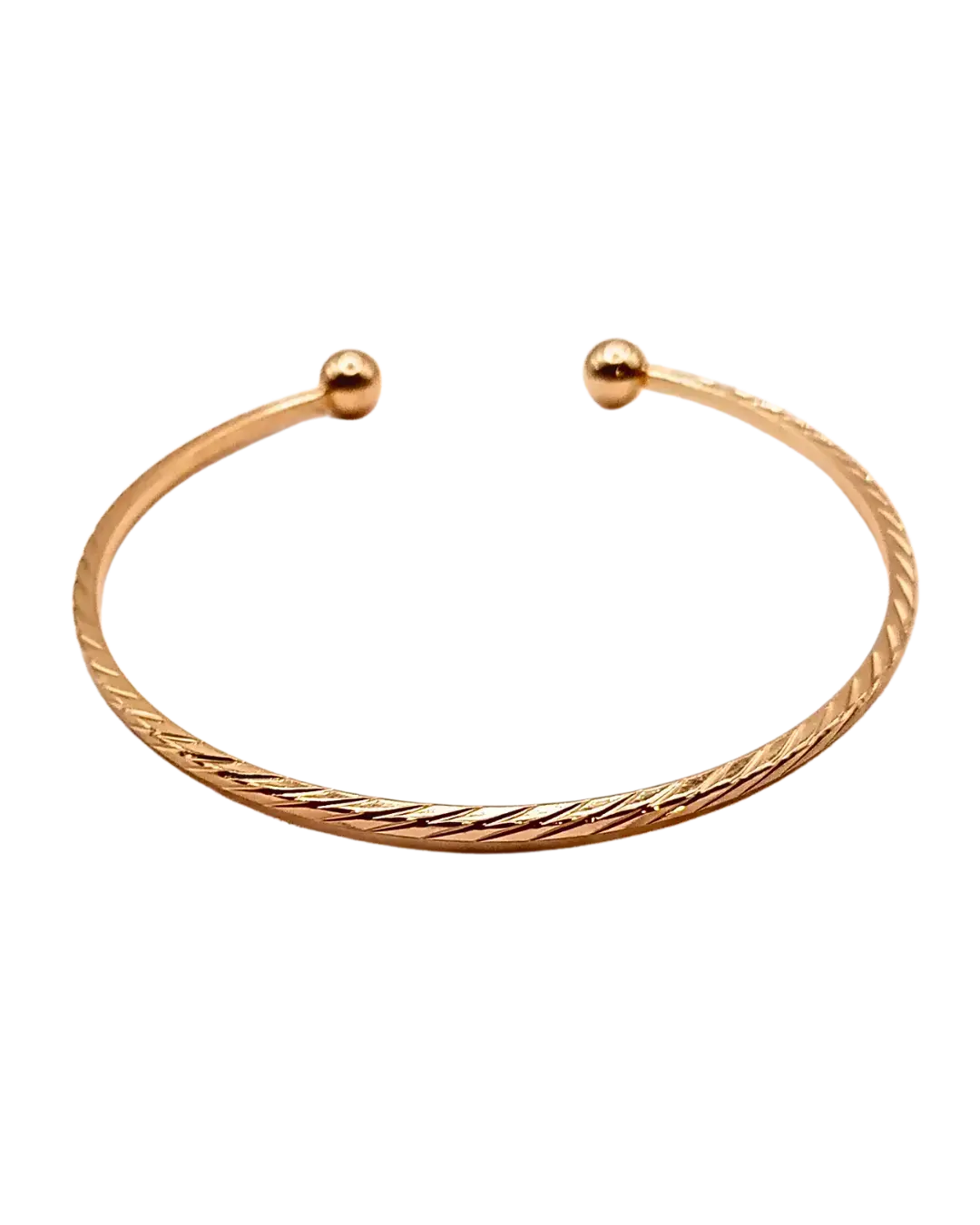 Rose Gold Knot Bangle