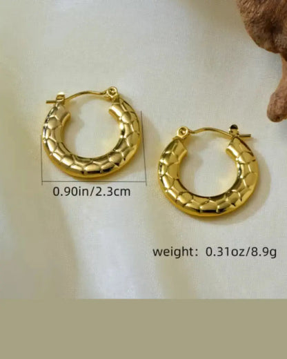 Snake Print Earrings