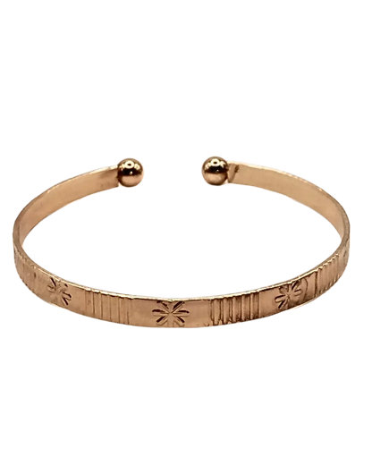 Patterned Open Cuff Bracelet