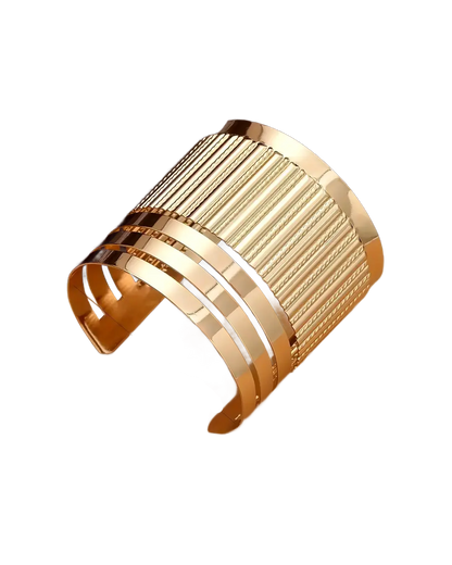 A Stylish Metal Open Cuff Bracelet
