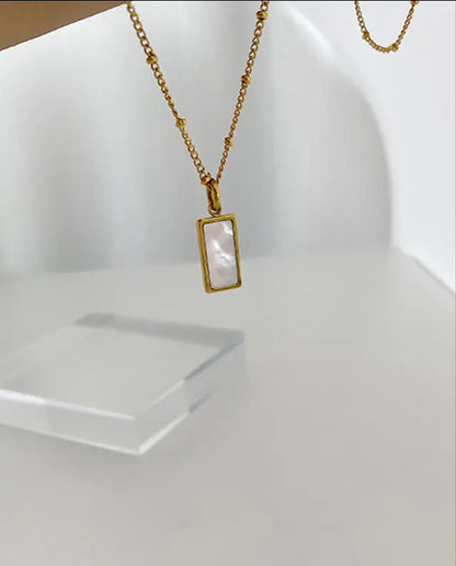 Natural Shell infused in Pendent