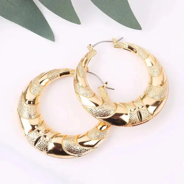 Round Hoop Earrings