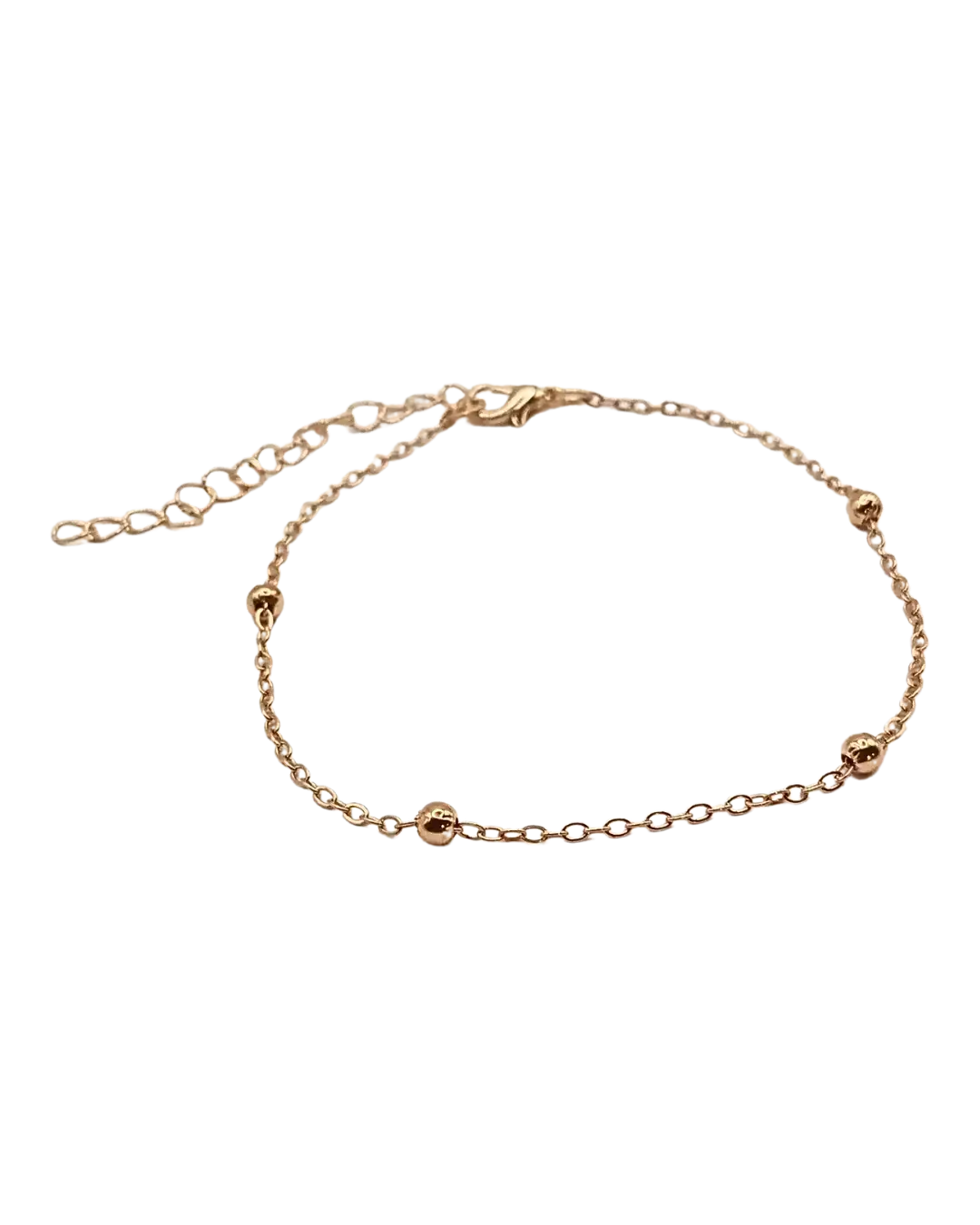 Gold Color beaded chain Bracelet