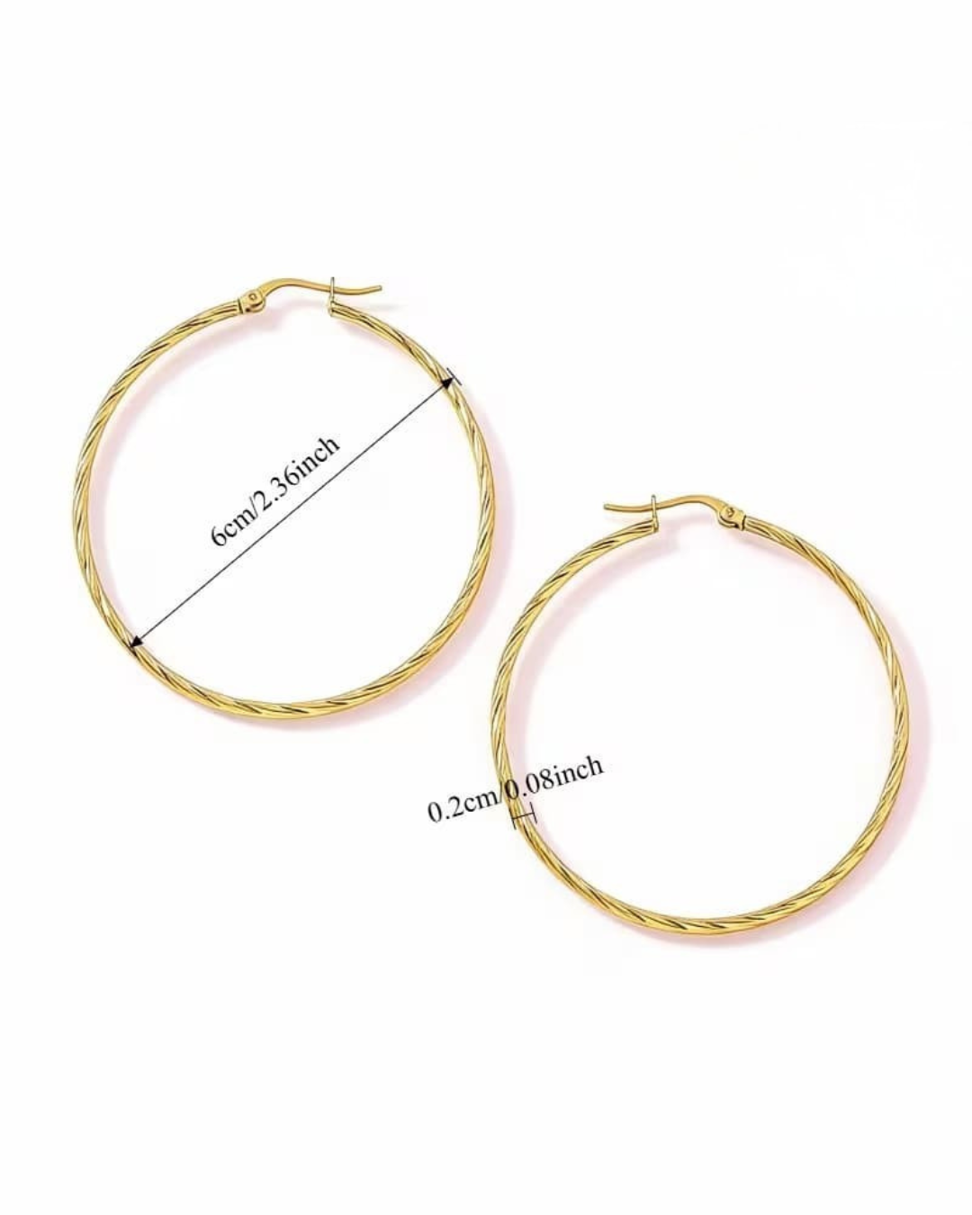 Twisted Hoop Earrings