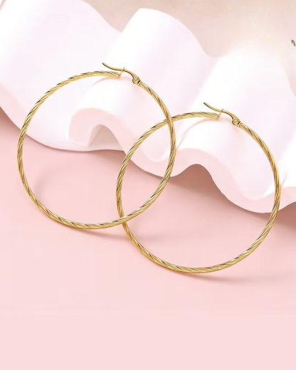 Twisted Hoop Earrings