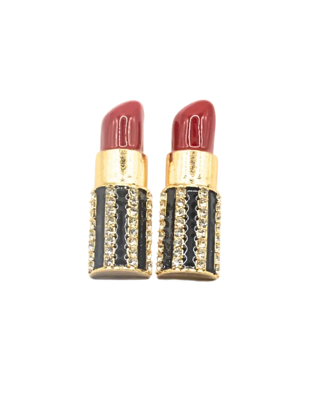 Elegant Red Lipstick Earrings