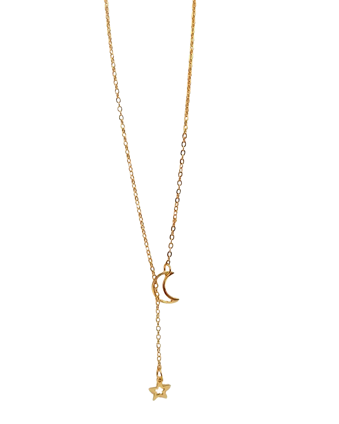 Moon Star Golden Pendant