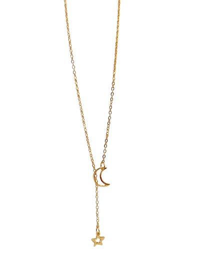 Moon Star Golden Pendant