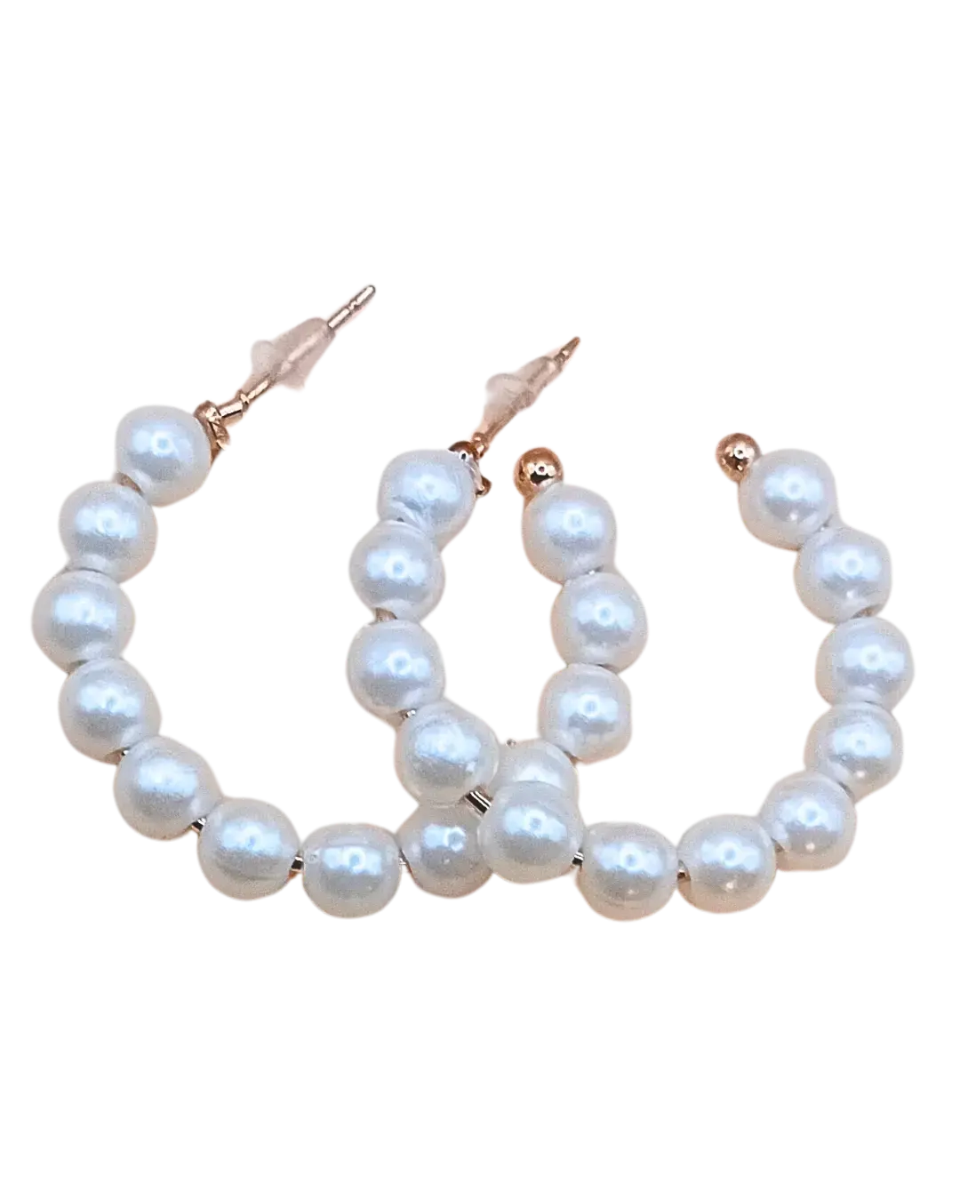 Hoop Pearlish Earrings