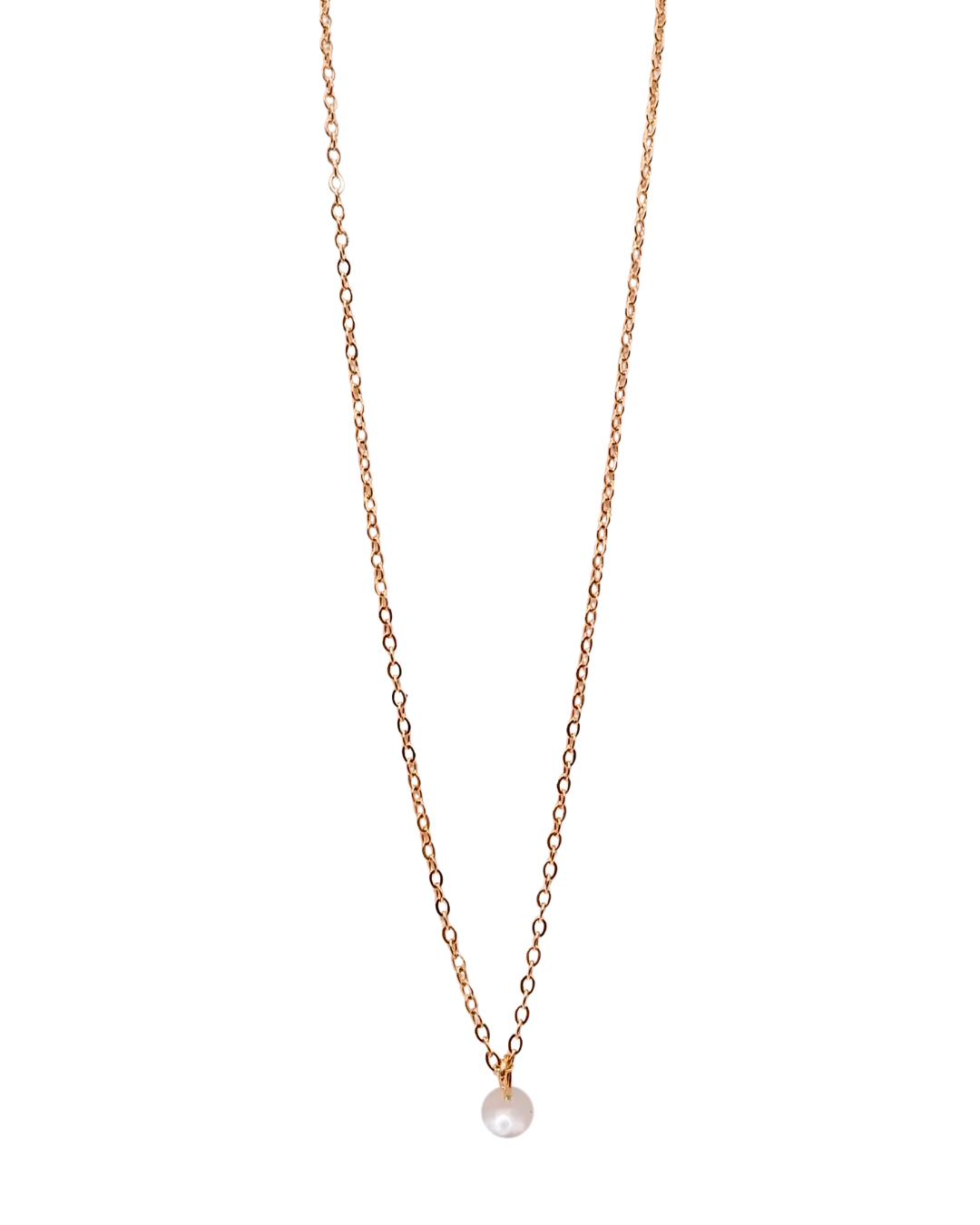 Rose Gold Plated Pearls Charm Pendant