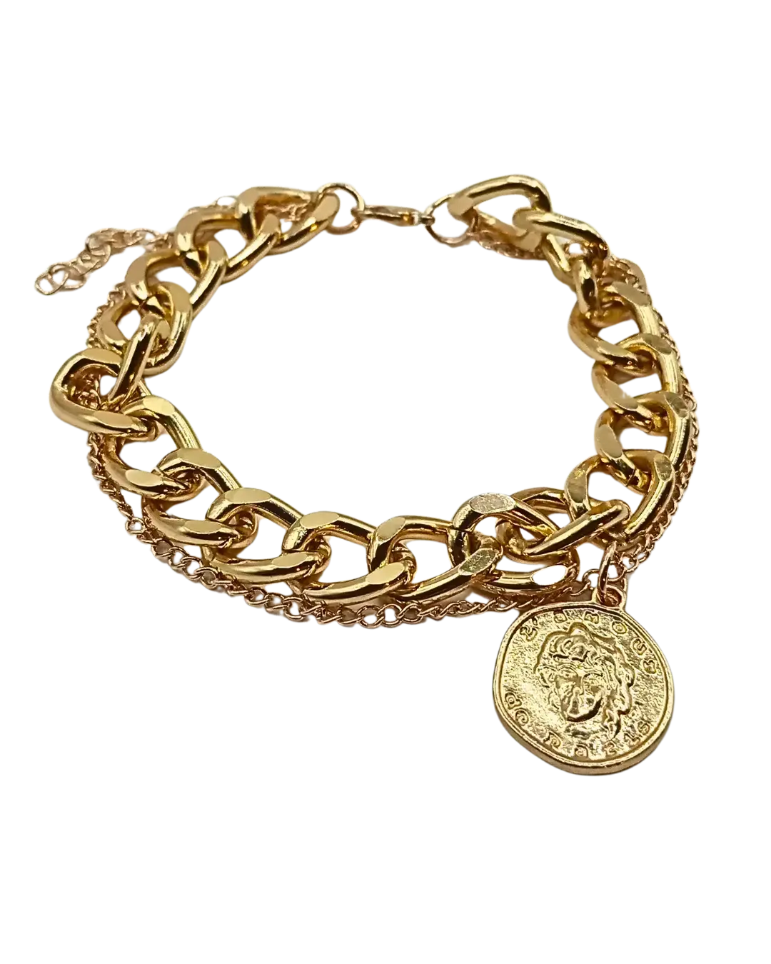 Hip Hop Double Chain Bracelet