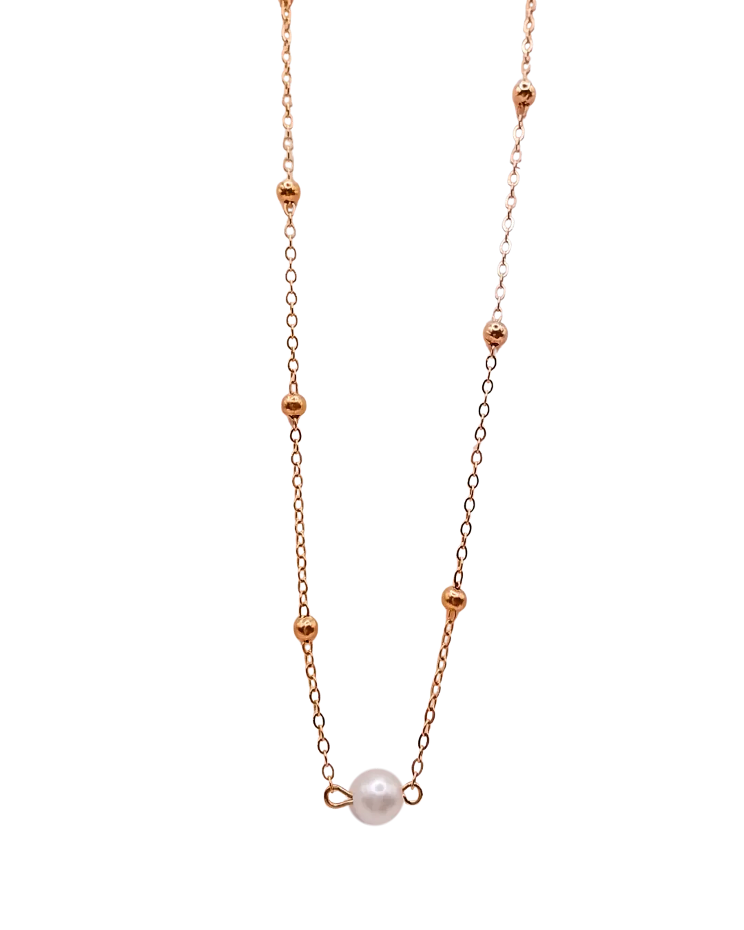 Beaded Curb Chain Necklace