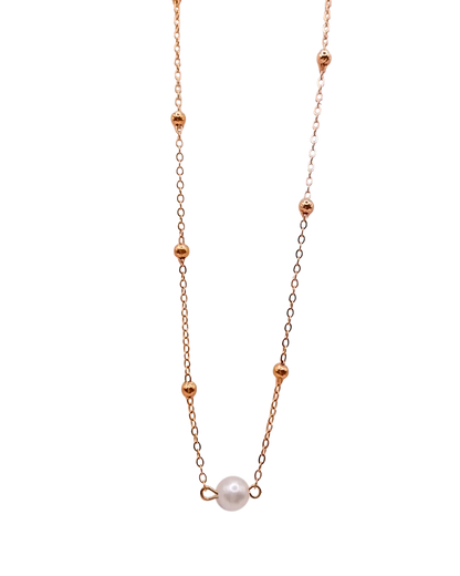 Beaded Curb Chain Necklace