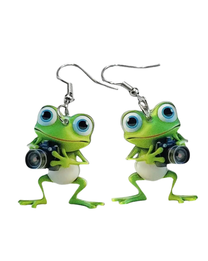 Acrylic Frog Earrings