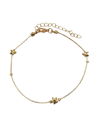 Gold Star Charm Bracelet