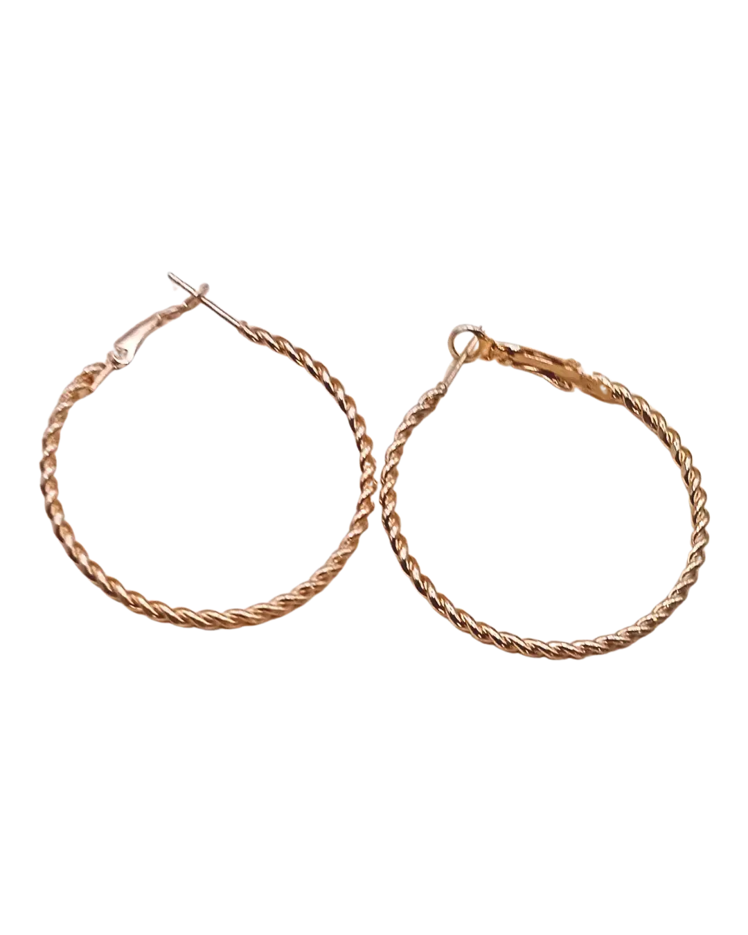 Rose Gold Hoops