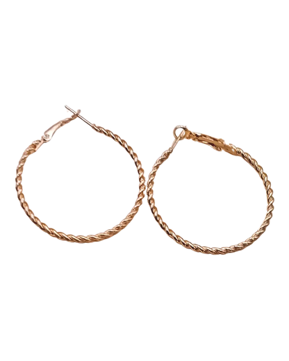 Rose Gold Hoops