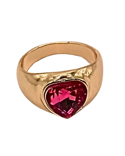 Love Heart Zircon Ring