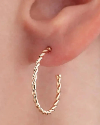 Rose Gold Hoops