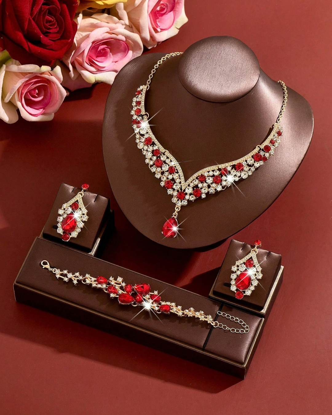 Ruby Bridal Set