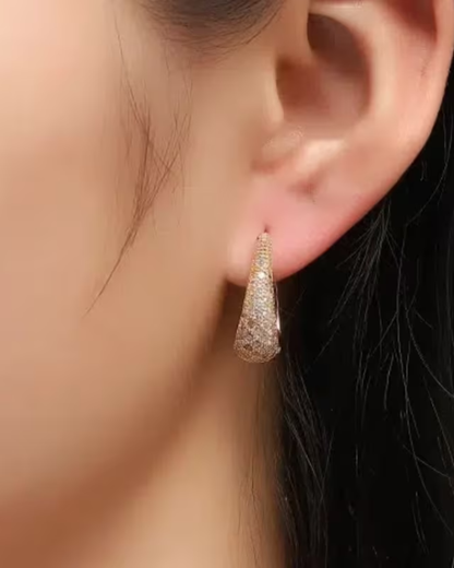 Zirconia Heart Earrings