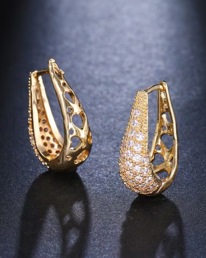 Zirconia Heart Earrings