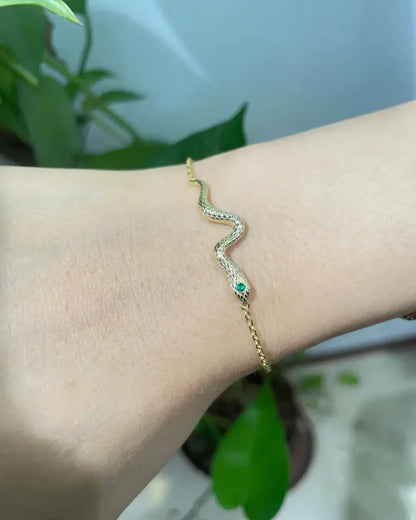 EMERALD SNAKE BRACELET