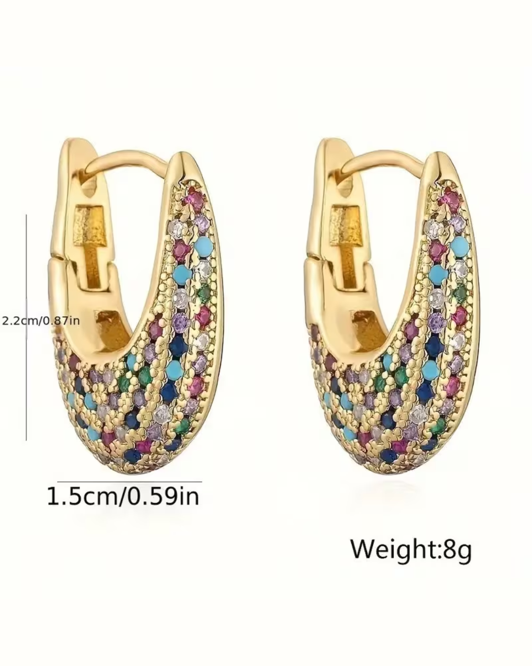 U-Shaped Stud Earrings