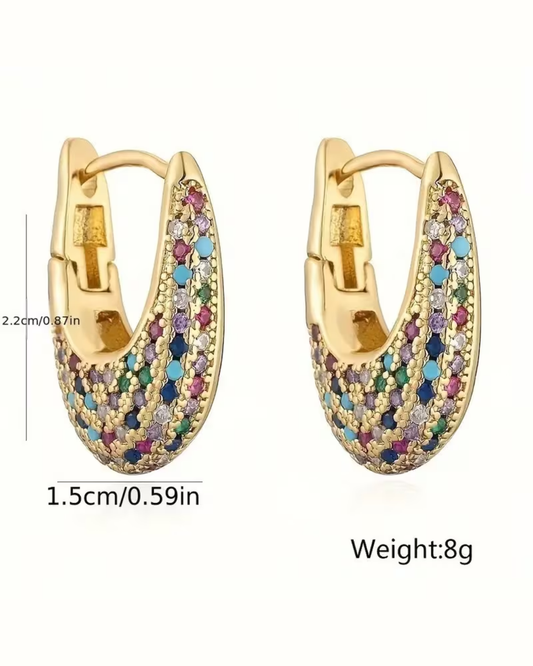 U-Shaped Stud Earrings