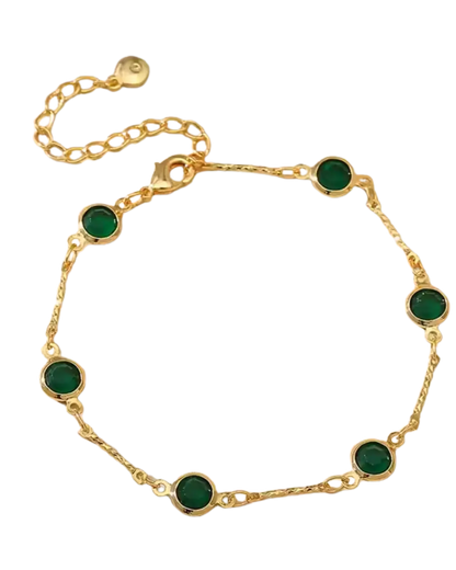 Zircon Emerald Bracelet
