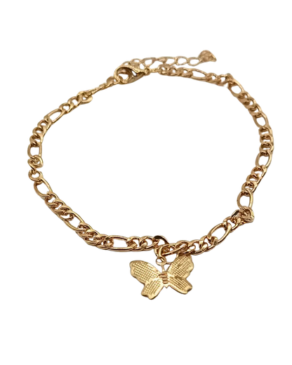 Butterfly Pendant Chain Bracelet