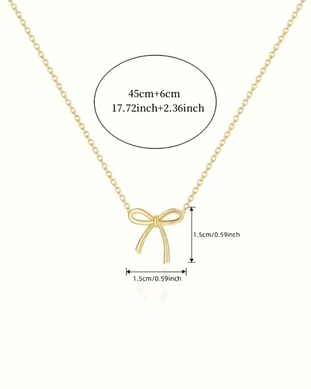 Bow Pendant Necklace
