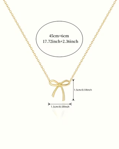 Bow Pendant Necklace