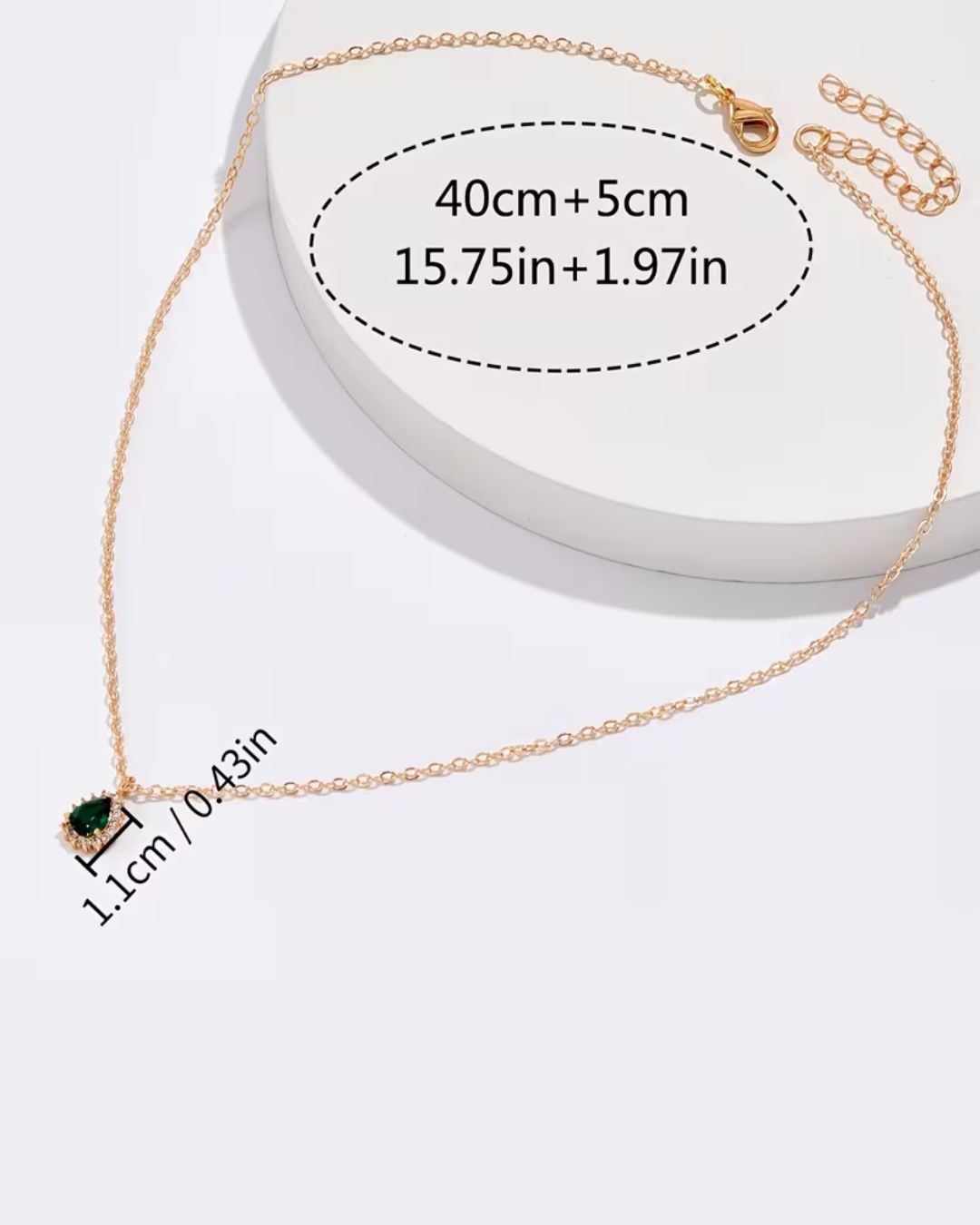 Synthetic Zirconia Necklace