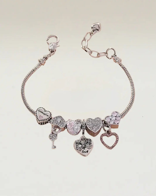 Heart Charms Bracelet