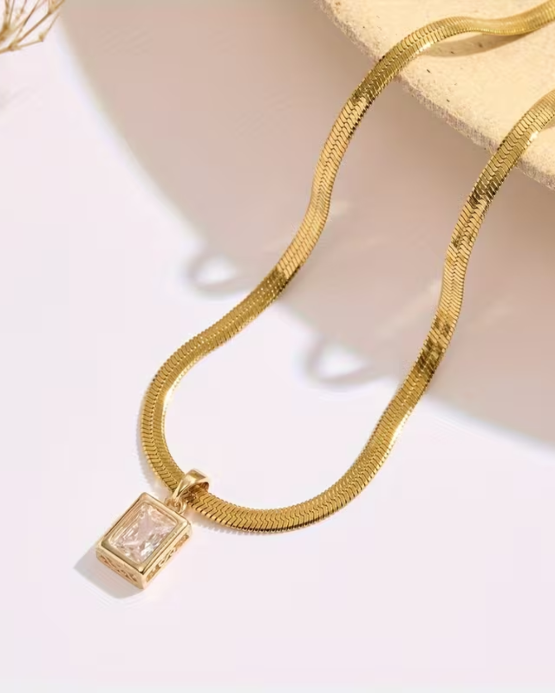 Square Copper Pendan