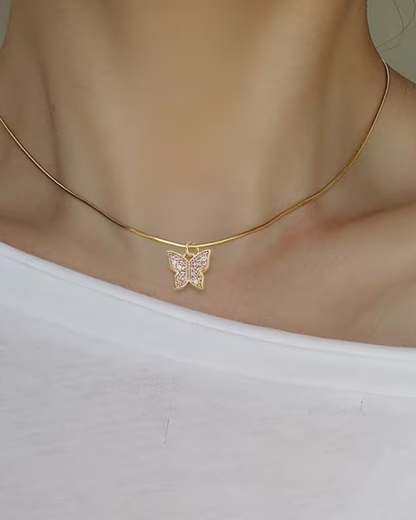 butterfly Copper Pendant