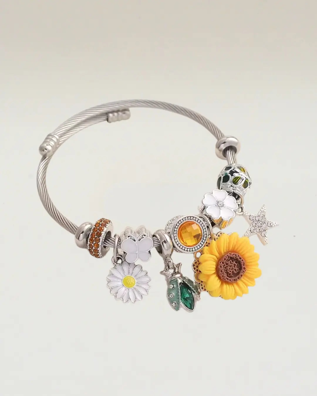 Sunflower Charming Bracelet