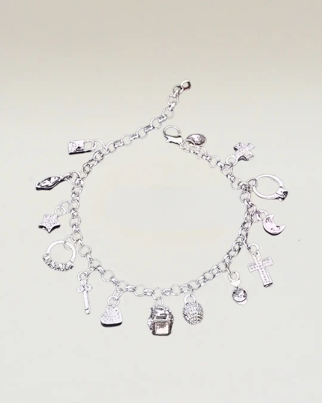 Adjustable Moon Lock Bracelet