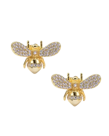 Bee Zirconia Earrings