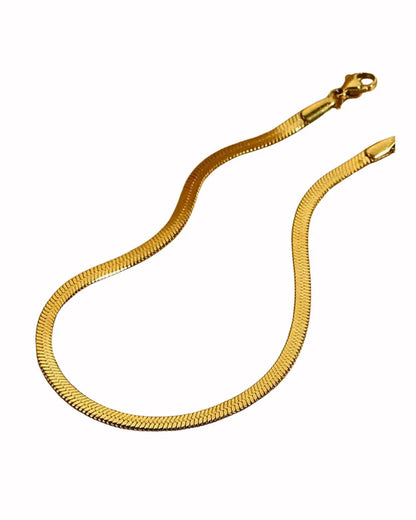 Golden Glide Snake Chain Anklet