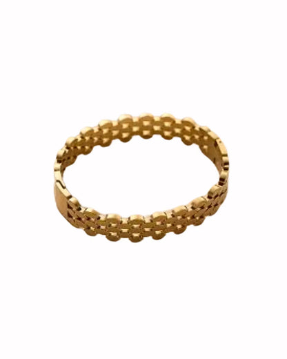 Golden Beaded Chain Bracelet