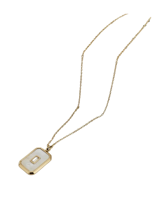 Luna Luxe Mother-of-Pearl Pendant Necklace