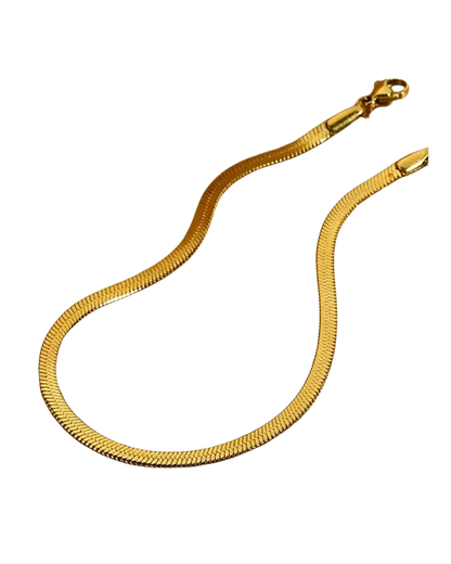 Golden Glide Snake Chain Anklet