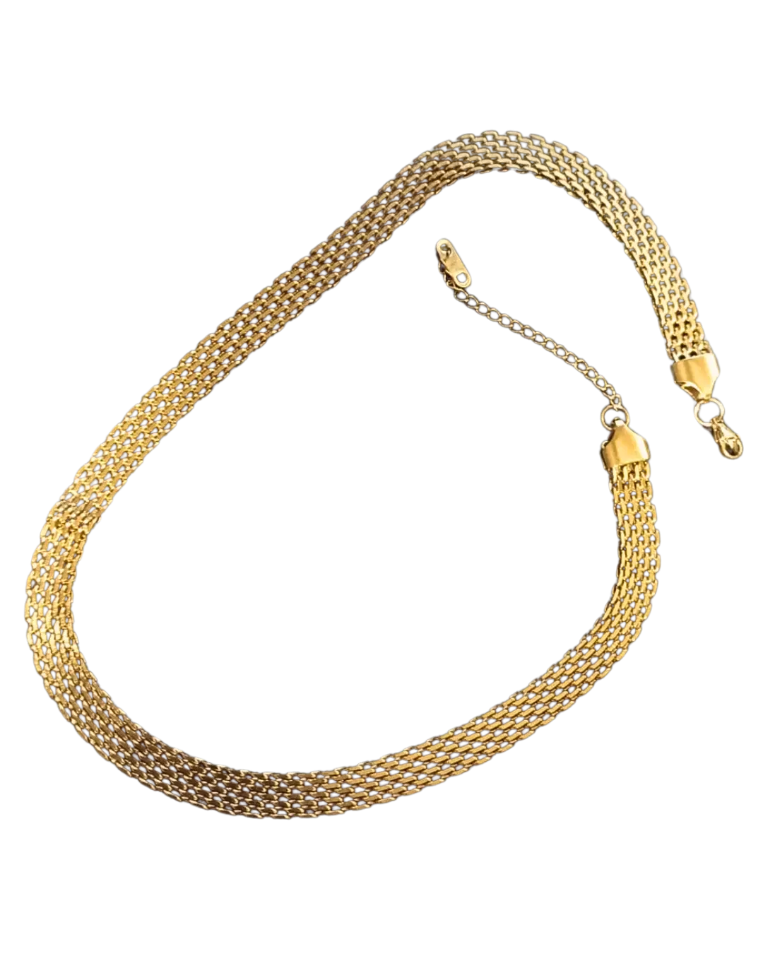 Luxe Mesh Gold Stainless Steel Necklace