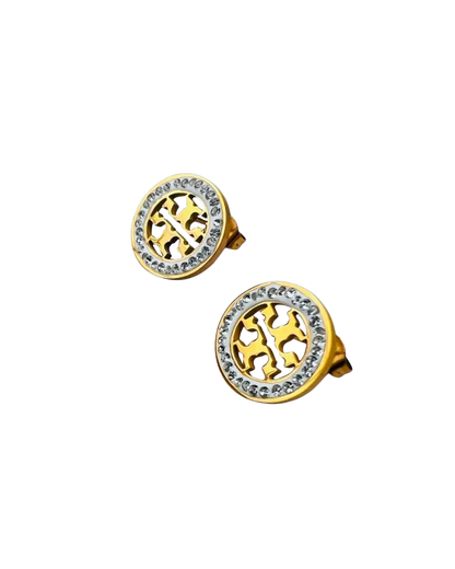 Golden Braided Stainless Steel Hoops