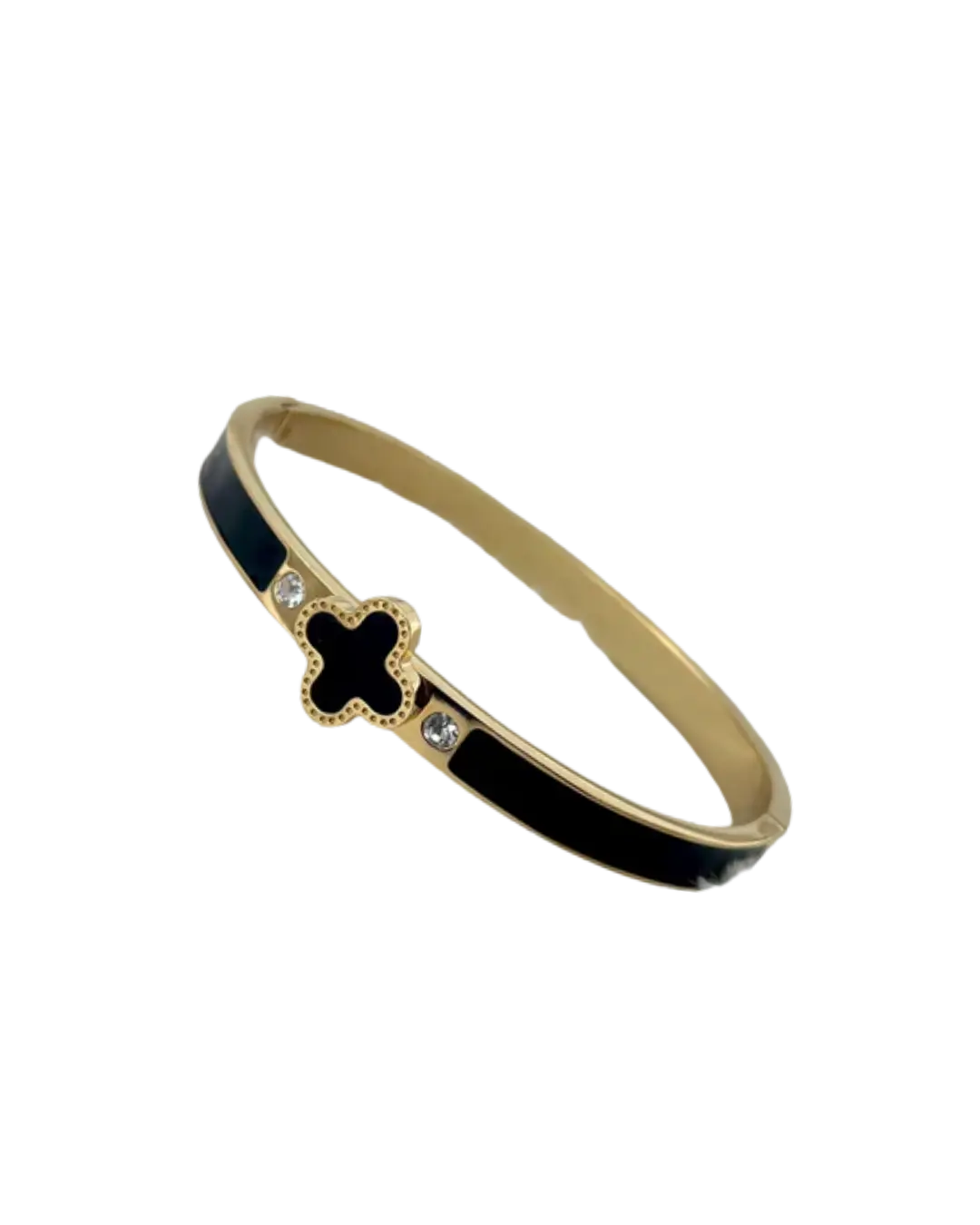 Noir Bloom Stainless Bangle