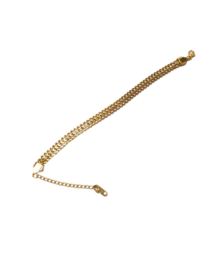 Stainless steel gold bracelet