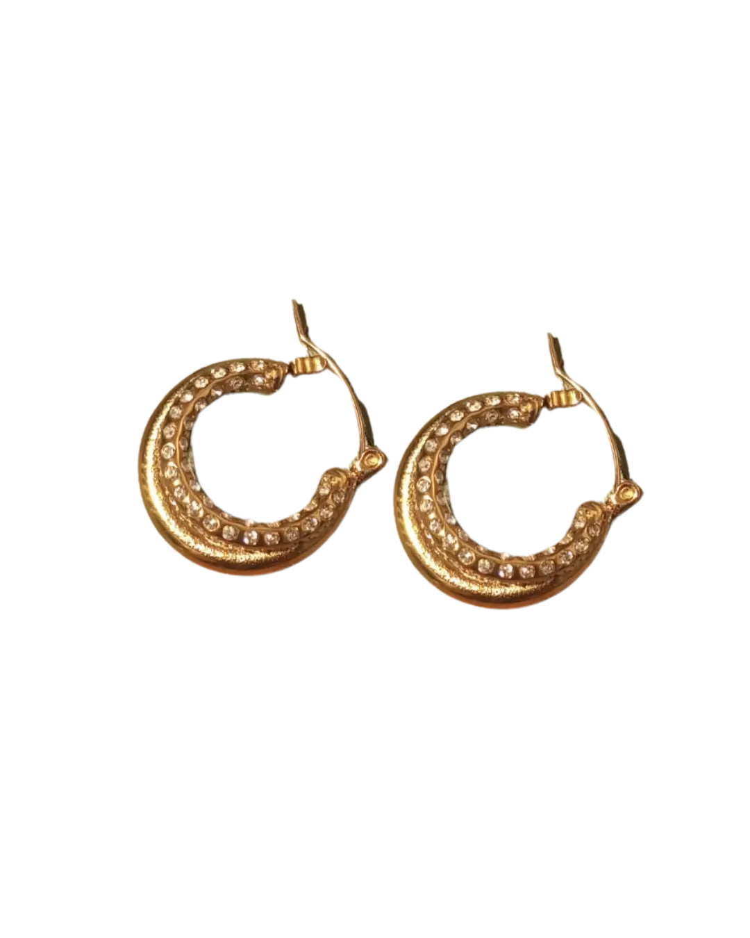 Vintage-Inspired Gold Hoop Earrings