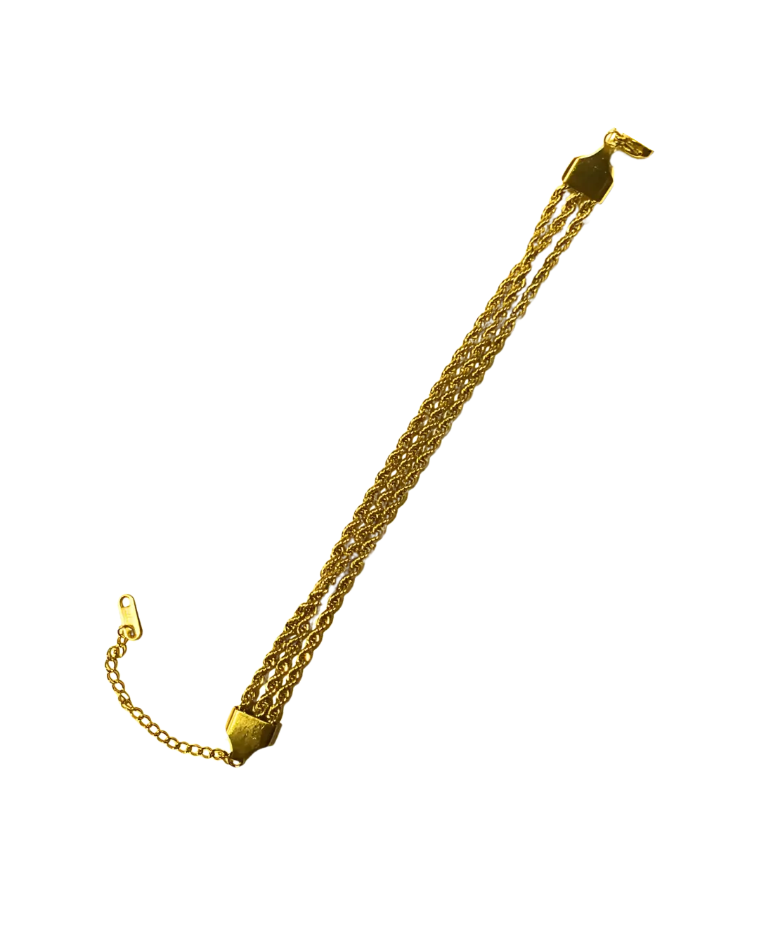 Golden Weave Multi-Strand Chain Bracelet